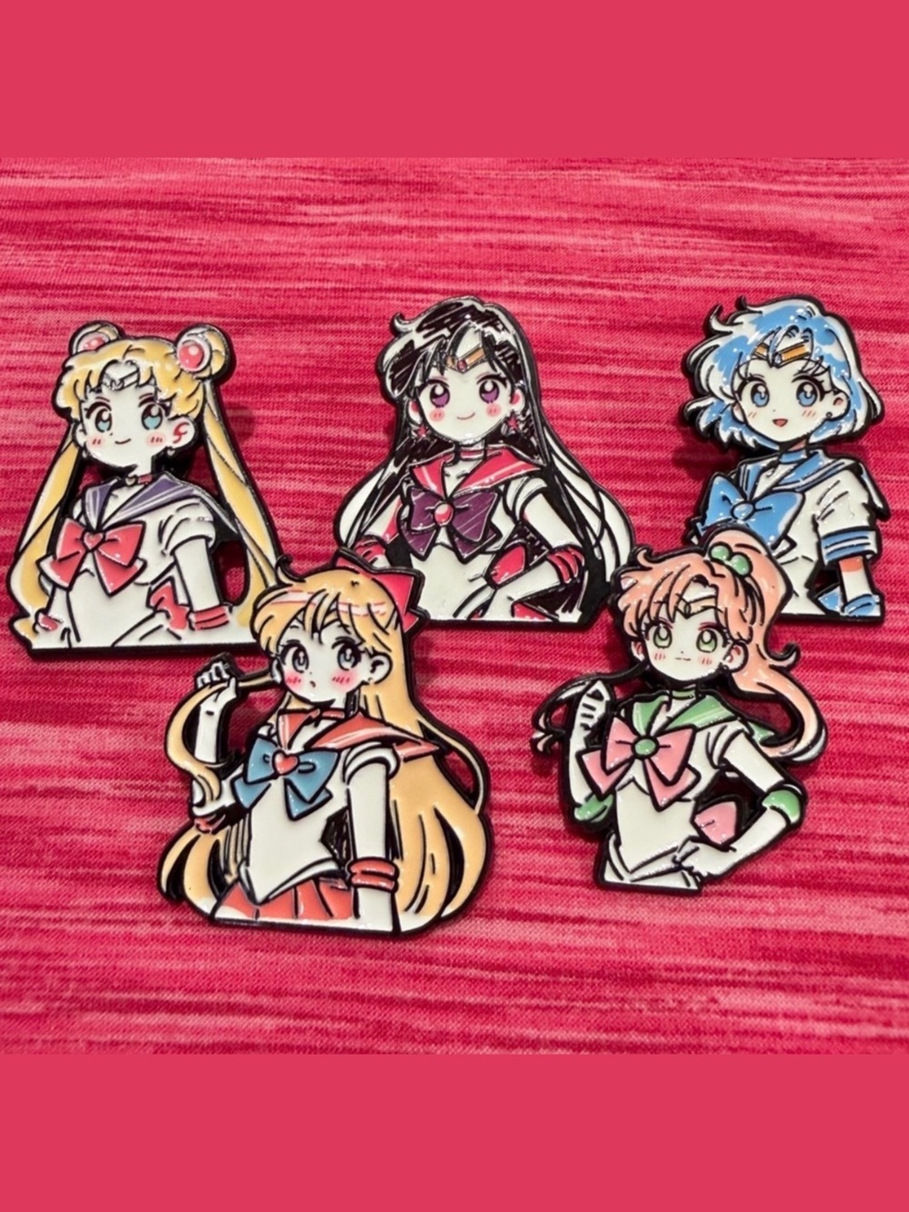 Sailor Moon Sailor Scouts Inner Senshi Enamel Pin Set